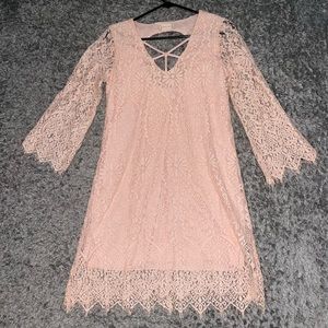 Pink lace mini